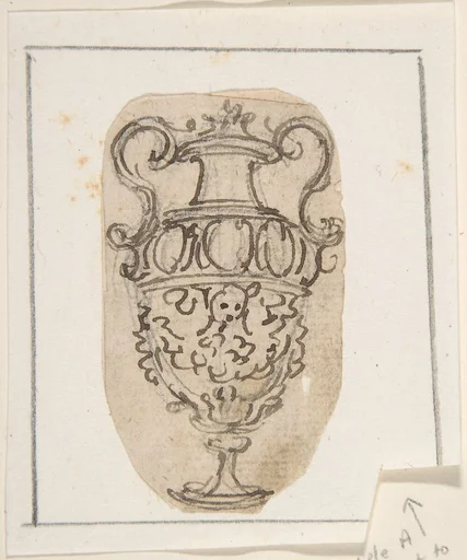 Outline of a Desin for a Vase with Two Handles