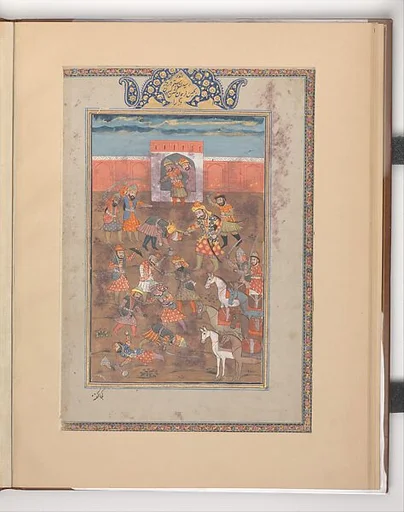 "Rustam Captures the Citadel of Mount Sipand", Folio from a Shahnama (Book of Kings)