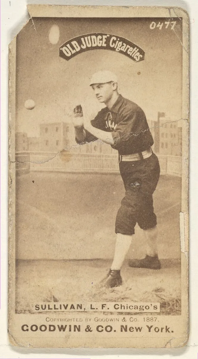 Sullivan, Left Field, Chicago, from the Old Judge series (N172) for Old Judge Cigarettes — Goodwin & Company