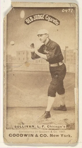 Sullivan, Left Field, Chicago, from the Old Judge series (N172) for Old Judge Cigarettes