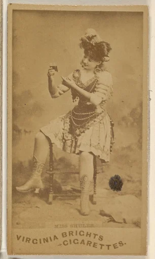 Miss Shuler, from the Actors and Actresses series (N45, Type 1) for Virginia Brights Cigarettes