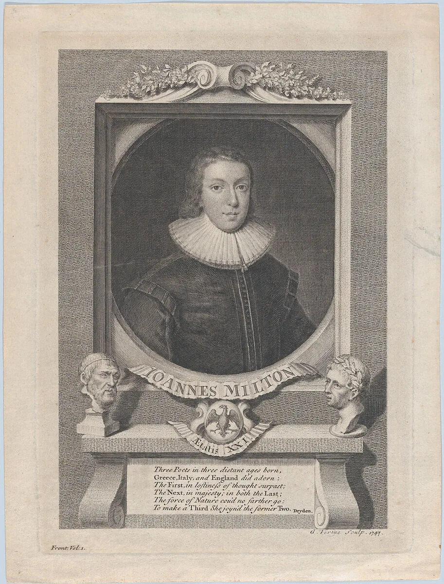 John Milton, Age 21 — George Vertue|John Milton