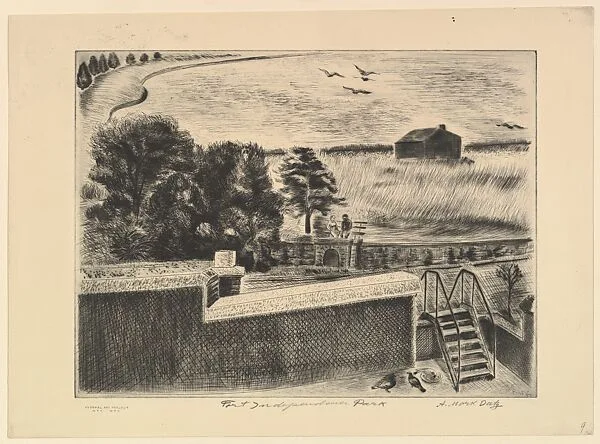 Fort Independence Park — Abraham Mark Datz|WPA