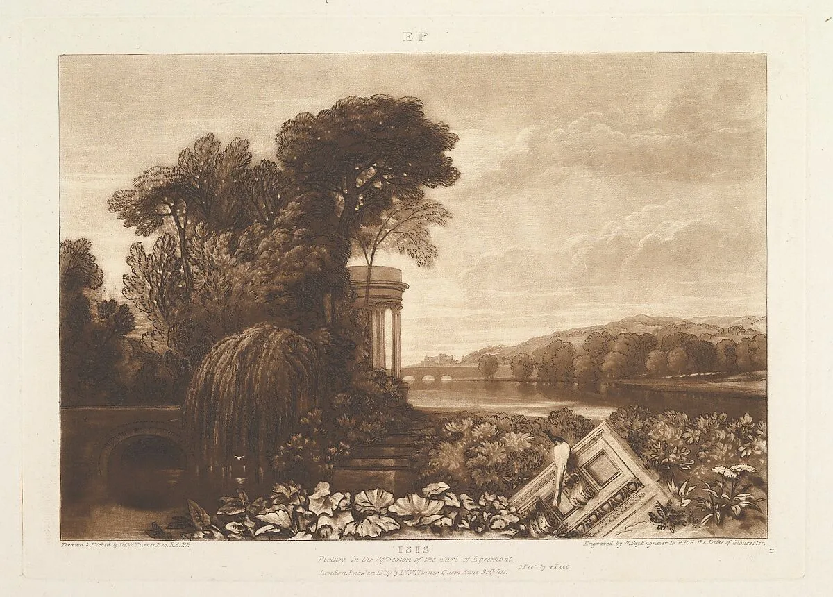 Isis (Liber Studiorum, part XIV, plate 68) — William Say|Joseph Mallord William Turner|Joseph Mallord William Turner