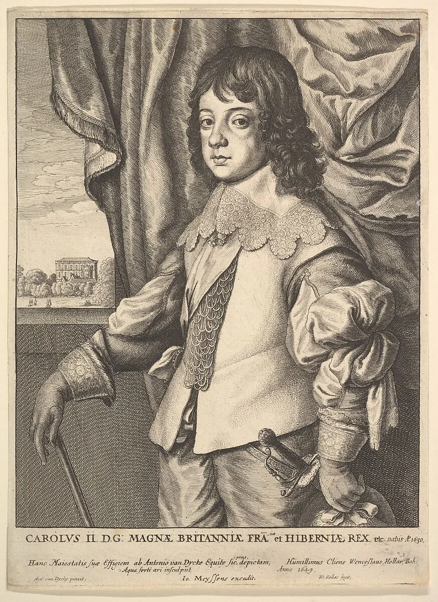 Charles II — Anthony van Dyck|Wenceslaus Hollar|Charles, Prince of Wales