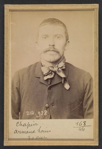 Chapin. Armand, Louis. 30 ans, né à Épeigné (Indre & Loire). Charron. Anarchiste. 1/3/94. 