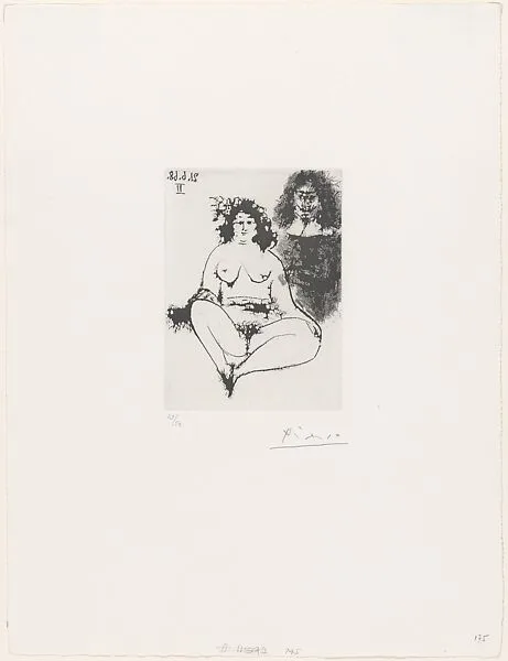 Fat Prostitute and Musketeer, from 347 Suite — Pablo Picasso|Aldo and Piero Crommelynck|Galerie Louise Leiris