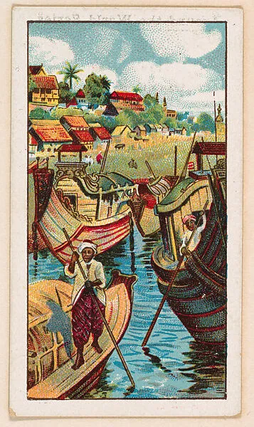 On the River Irawadl, bakery card from the Around the World Series (D92), issued by White Star Bakery — White Star Bakery
