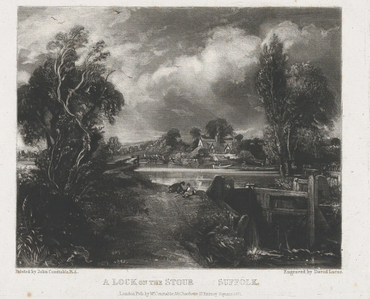 A Lock on the Stour — David Lucas|John Constable