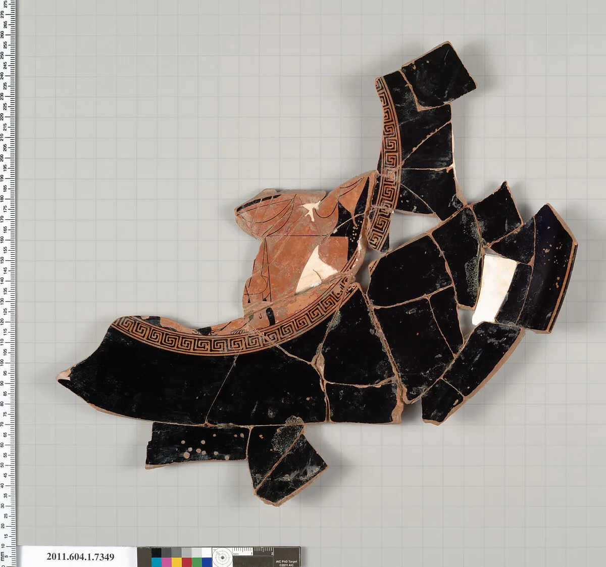 Terracotta fragment of a kylix (drinking cup) — Unknown