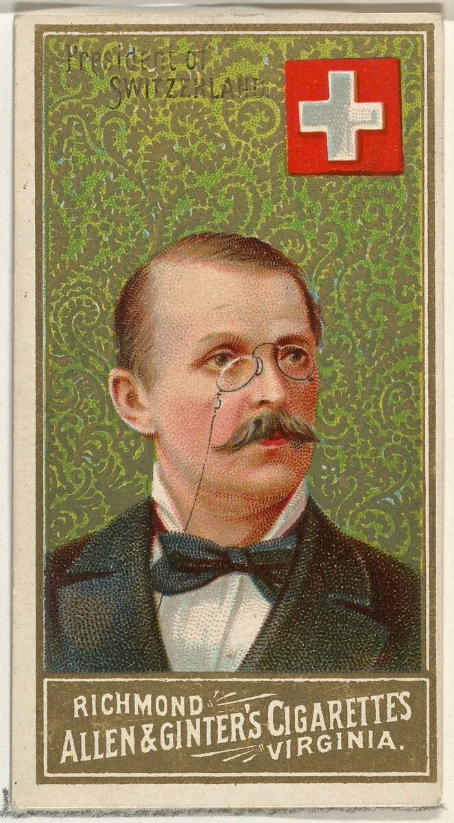 President of Switzerland, from World's Sovereigns series (N34) for Allen & Ginter Cigarettes — Allen & Ginter