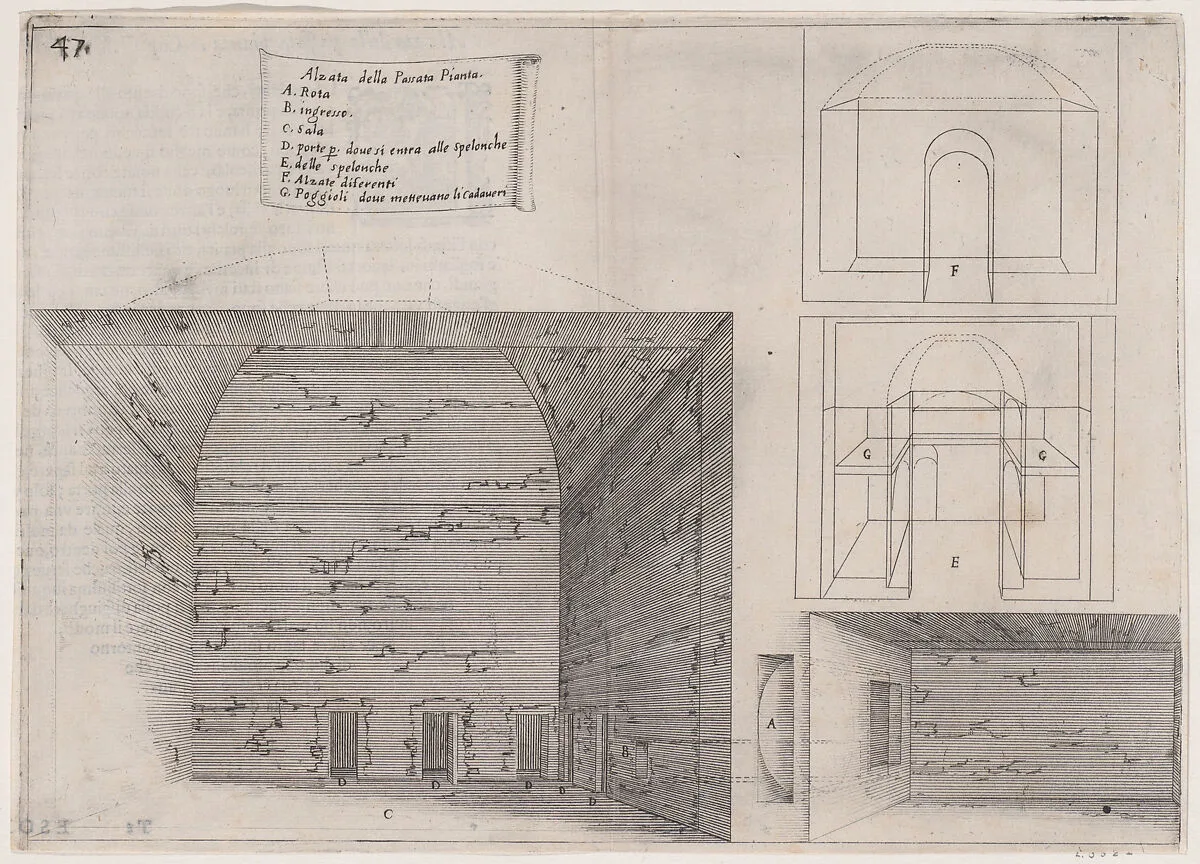 39th Plate, from Trattato delle Piante & Immagini de Sacri Edifizi di Terra Santa (Treatise of the Plans & Images of the Sacred Buildings of the Holy Land) — Jacques Callot|Bernardino Amico|Pietro Cecconcelli