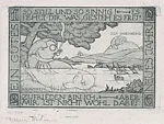 New Year's Wishes for 1926, with a caterpillar and butterfly — Marcus Behmer
