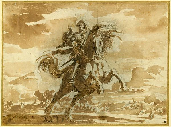 Equestrian Portrait of Louis de Lorraine, Prince of Phalsbourg — Jacques Callot