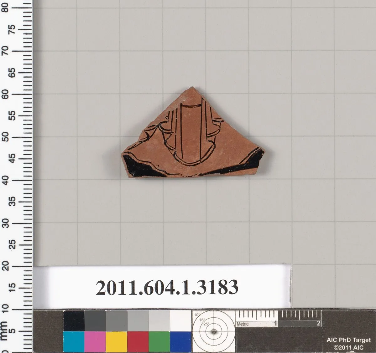 Terracotta fragment of a kylix (drinking cup) — Unknown