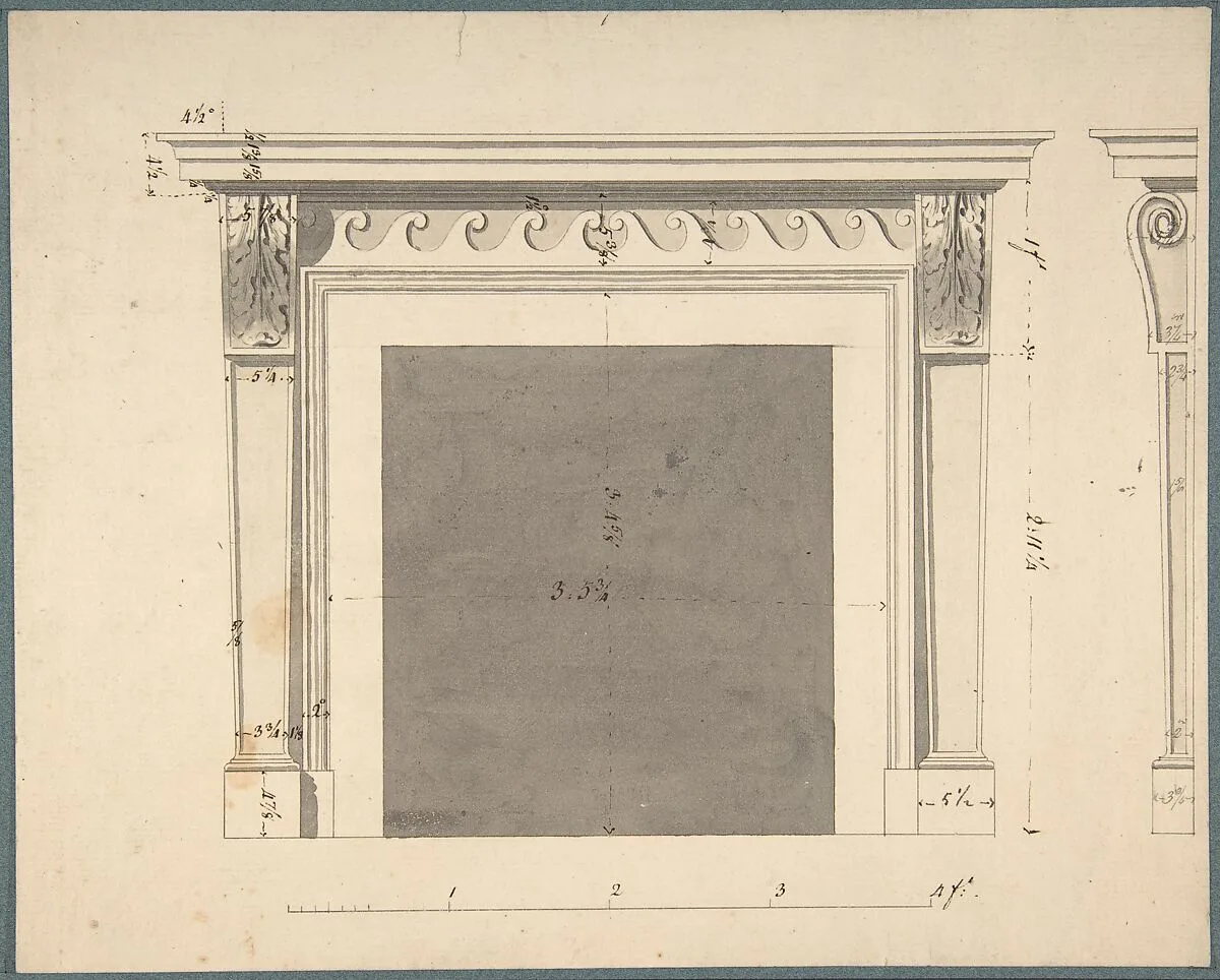 Design for a Chimneypiece — Sir William Chambers