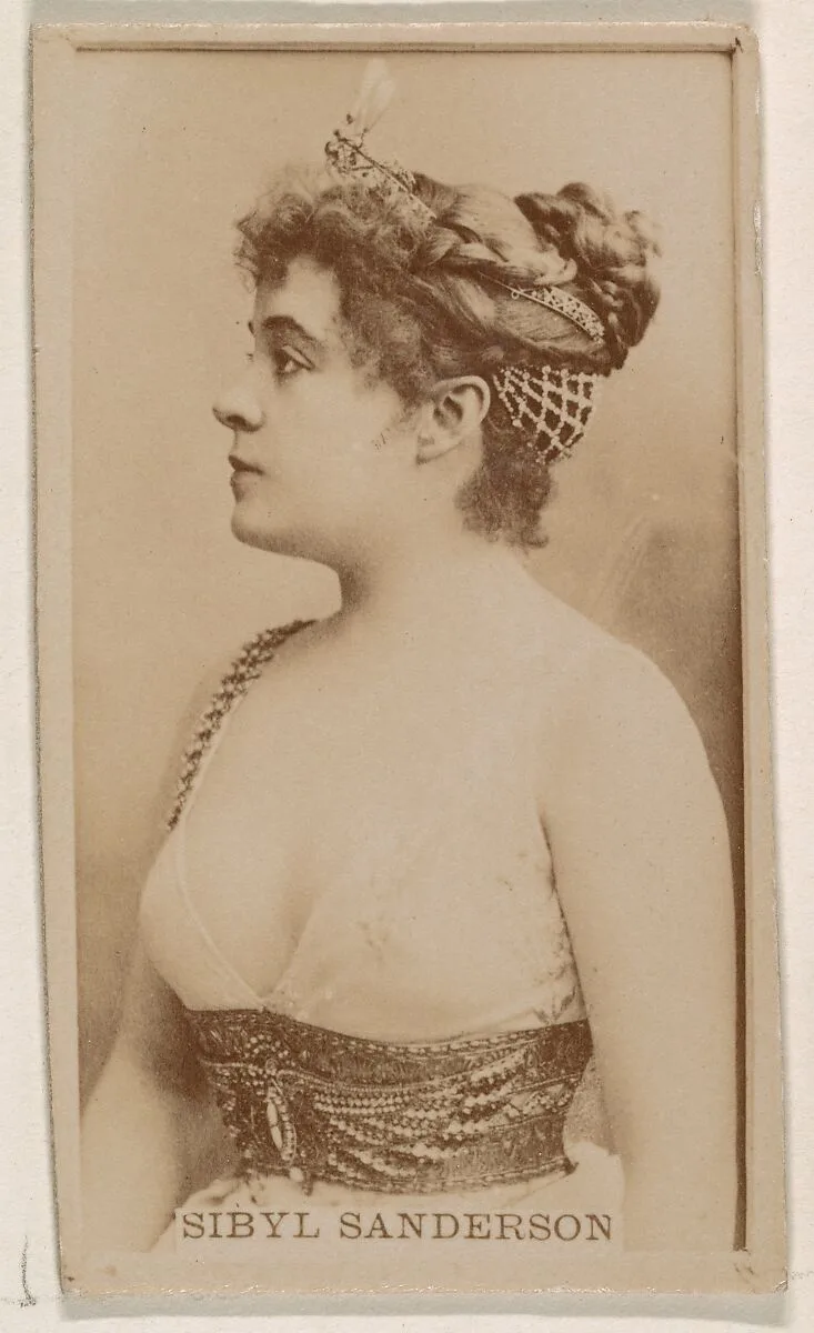 Sibyl Anderson, from the Actresses series (N245) issued by Kinney Brothers to promote Sweet Caporal Cigarettes — Kinney Brothers Tobacco Company