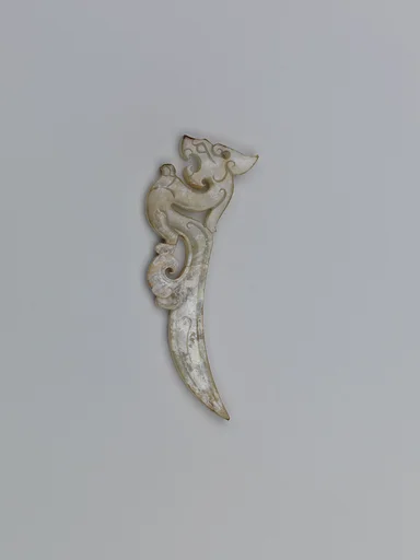 东周 玉龙佩|Pendant in the shape of a dragon