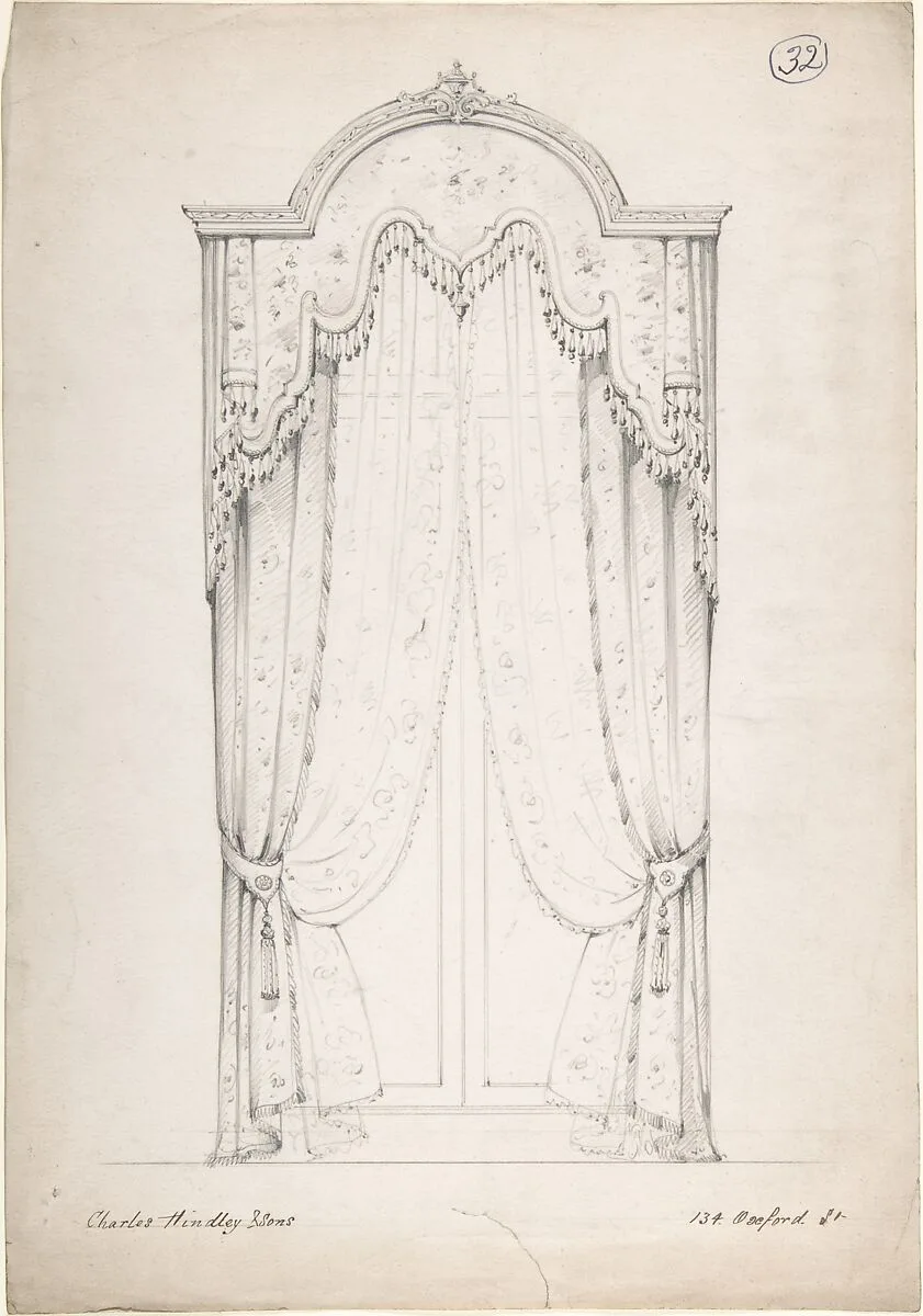 Design for Curtains — Charles Hindley and Sons