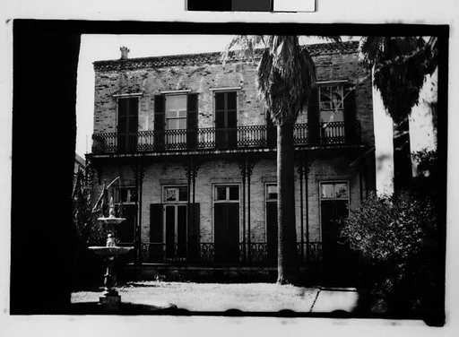 [Brick House with Cast-Iron Porch, New Orleans, Louisiana]