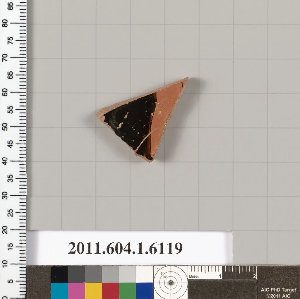 Terracotta fragment of a kylix (drinking cup) — Unknown