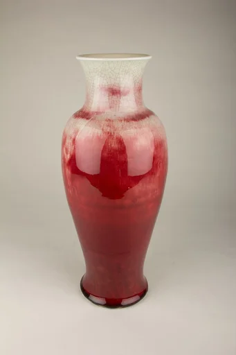 清康熙  景德鎮窯牛血紅觀音尊|Vase