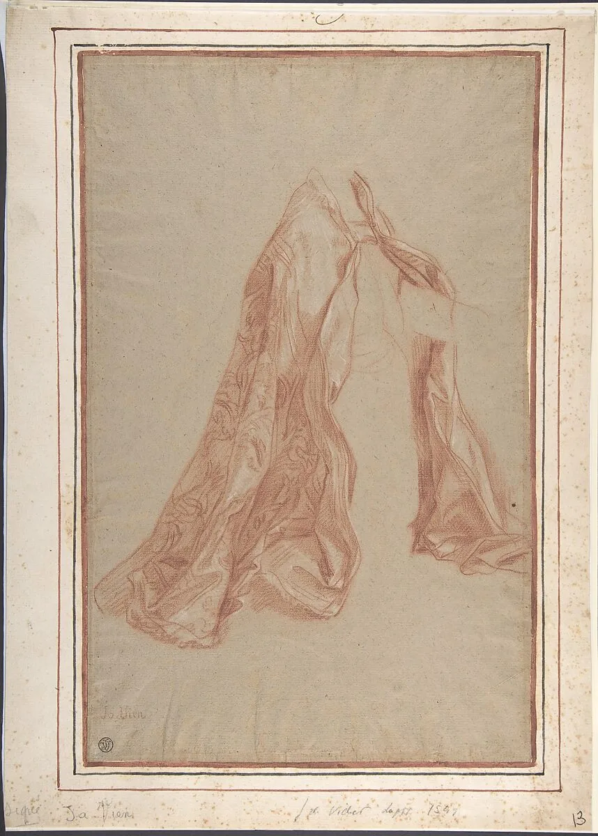 Kneeling Figure Wearing a Cope — Joseph Marie Vien