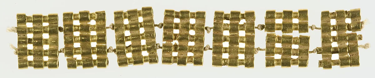 Spacers from the Jewelry of Sithathoryunet — Unknown