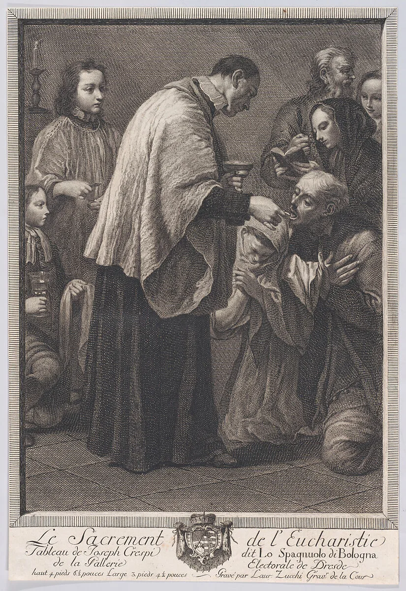 The Eucharist, from "The Seven Sacrements" — Lorenzo Zucchi|Giuseppe Maria Crespi