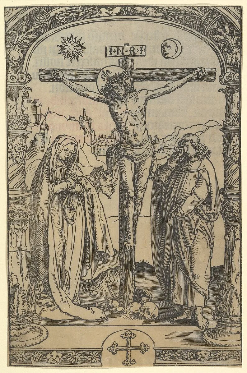 The Crucifixion used in Missale Traiectense (Utrecht Missal), Leiden, 1514 — Lucas van Leyden