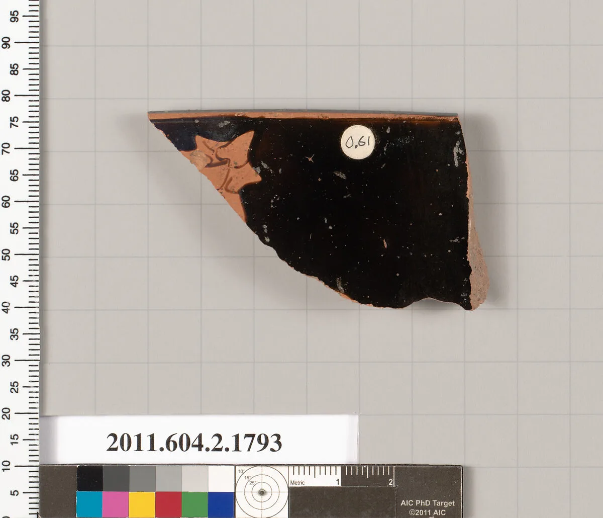 Terracotta rim fragment of a skyphos (deep drinking cup) — Unknown