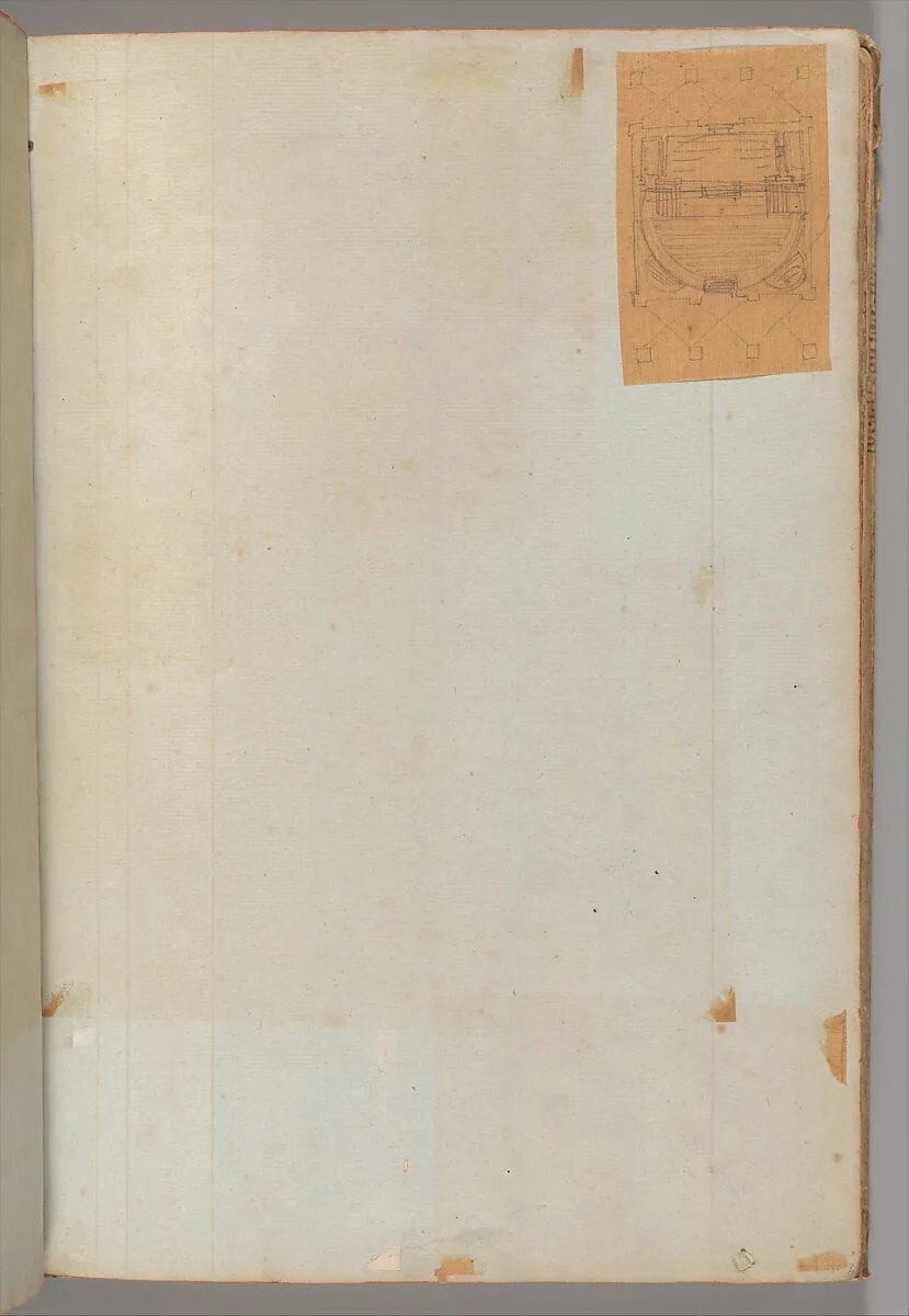 Page from a Scrapbook containing Drawings and Several Prints of Architecture, Interiors, Furniture and Other Objects — Charles Percier|Pierre François Léonard Fontaine