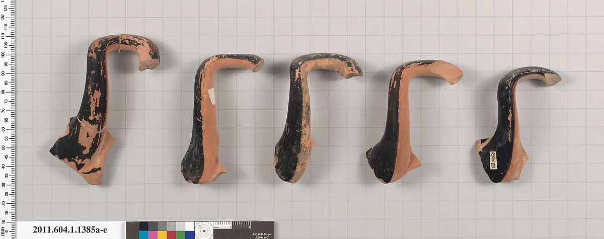 Terracotta fragments of kylikes (drinking cups) — Unknown