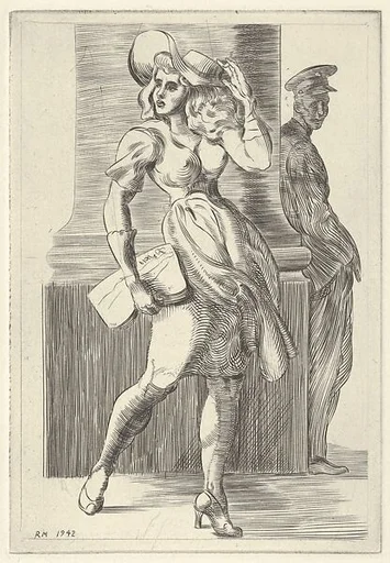 Girl Walking–Pillar–Soldier