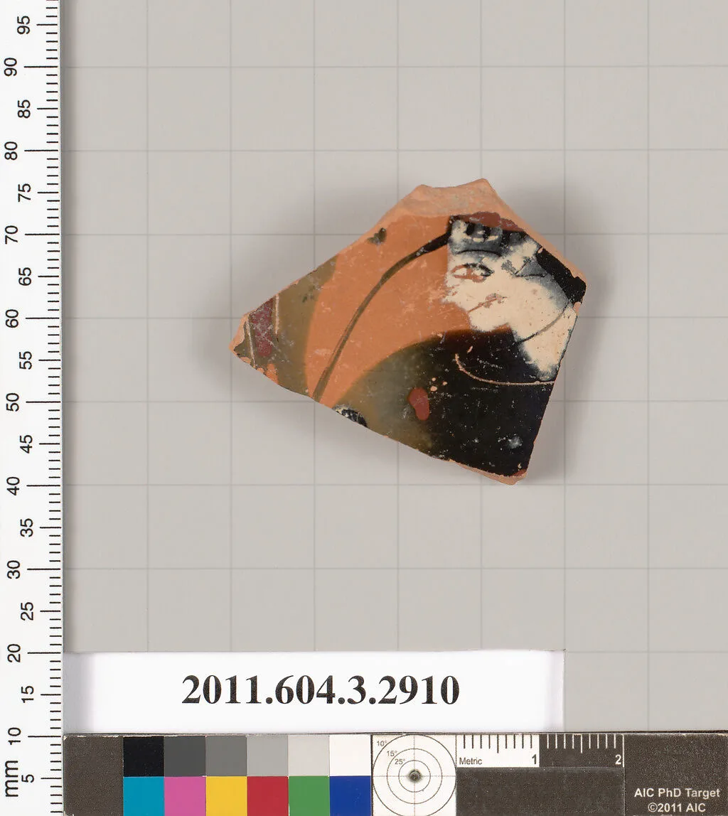 Terracotta fragment of a lekythos (oil flask)? — Unknown