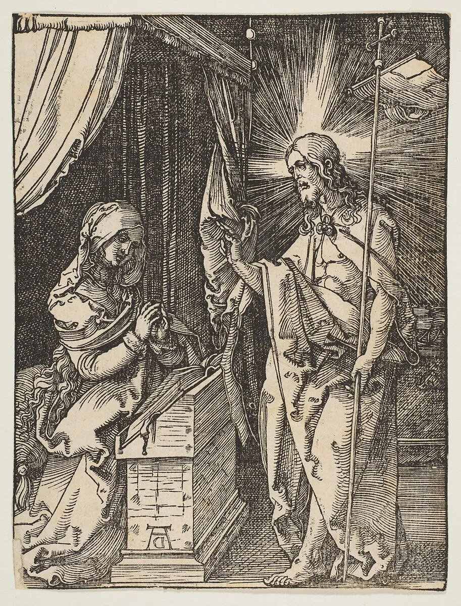 Christ Appearing to His Mother, from "The Small Passion" — Albrecht Dürer