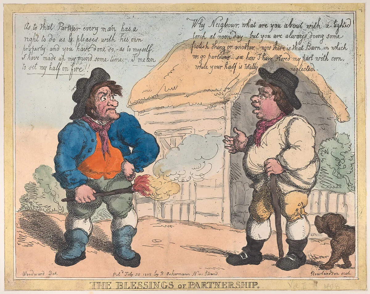 The Blessings of Partnership — Rudolph Ackermann, London|Thomas Rowlandson|George Murgatroyd Woodward