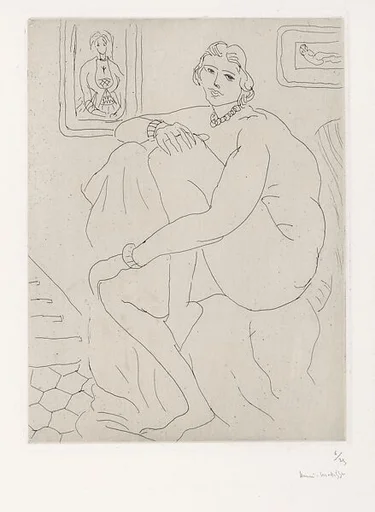 Nude Seated in the Studio