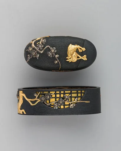 Sword-Hilt Collar and Pommel (Fuchigashira)
