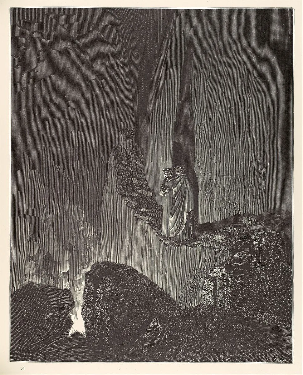 The Vision of Hell (Inferno) — Cassell, Petter and Galpin|Gustave Doré|Dante Alighieri|Henry Francis Cary|Hélidore-Joseph Pisan