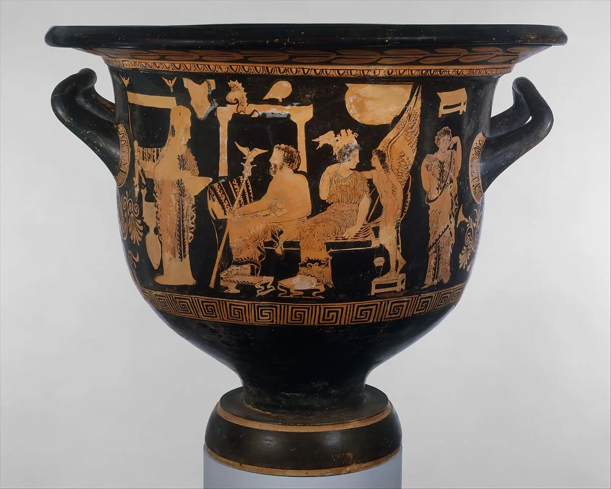 Terracotta bell-krater (mixing bowl) — Sarpedon Painter