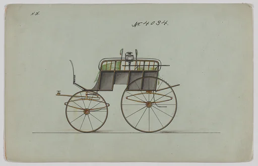 Design for Dos-a-dos Phaeton, no. 4034