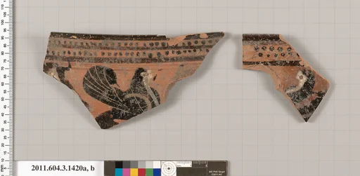 Terracotta rim fragments of a skyphos (deep drinking cup)