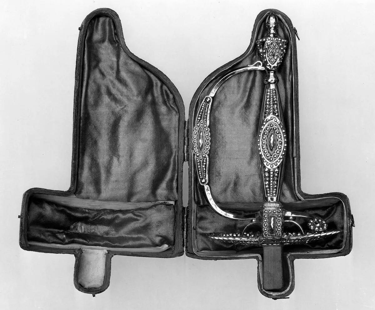 Smallsword Hilt with Storage Case — Rundell, Bridge and Rundell