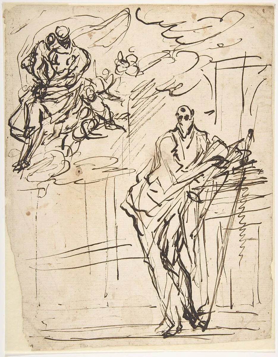 Virgin and Child Appearing to Saint Paul — Micco Spadaro (Domenico Gargiulo)