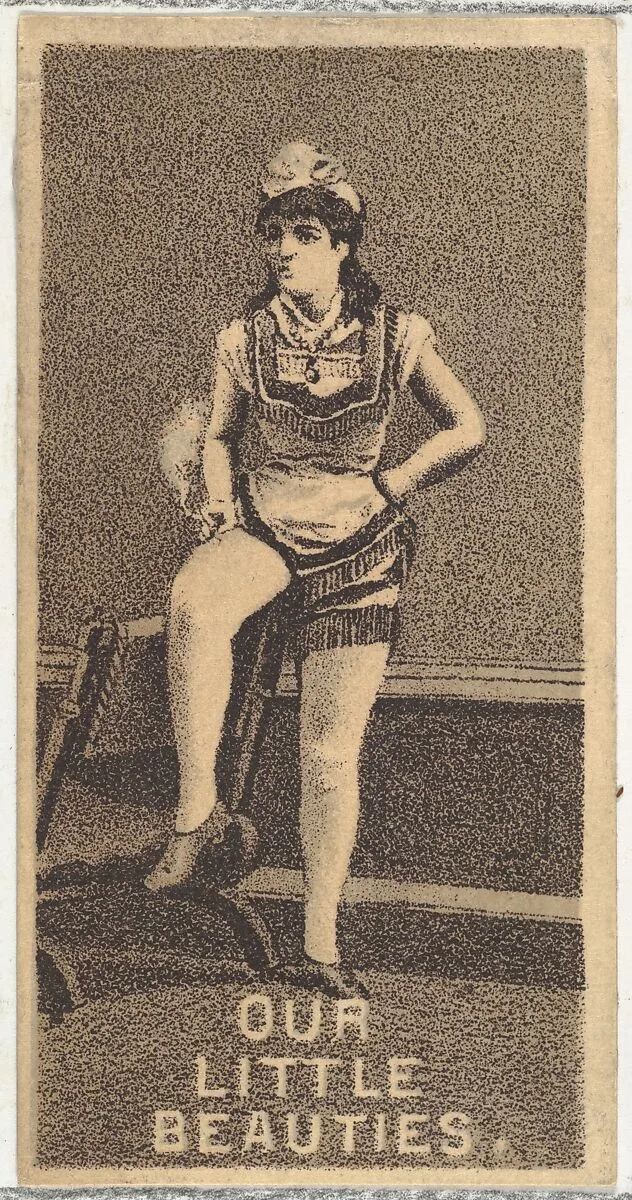 From the Actresses series (N57) promoting Our Little Beauties Cigarettes for Allen & Ginter brand tobacco products — Allen & Ginter|A. Hoen & Co.