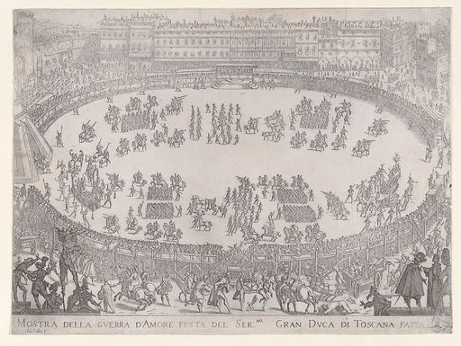 Le Défilé Entrée des Chars de l'Afrique et de l'Aise (The Entrance Parade of the Chariots of Africa and Asia), from La Guerre d'Amour (Guerra d'Amore) (War of Love)