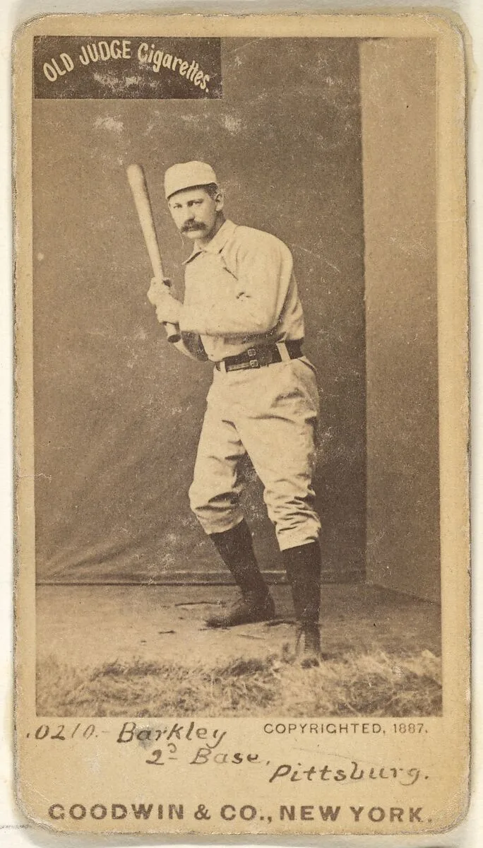 Sam Barkley, 2nd Base, Pittsburgh, from the Old Judge series (N172) for Old Judge Cigarettes — Goodwin & Company