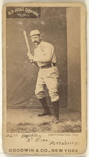 Sam Barkley, 2nd Base, Pittsburgh, from the Old Judge series (N172) for Old Judge Cigarettes