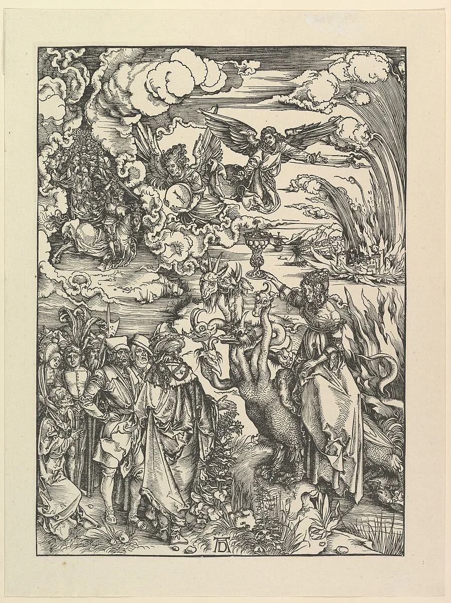 The Babylonian Whore, from The Apocalypse. Facsimile — Albrecht Dürer